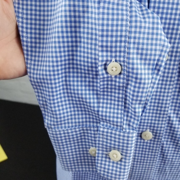 Orvis Mens Button Down Blue Cotton Plaid Sz Medium - Picture 6 of 8
